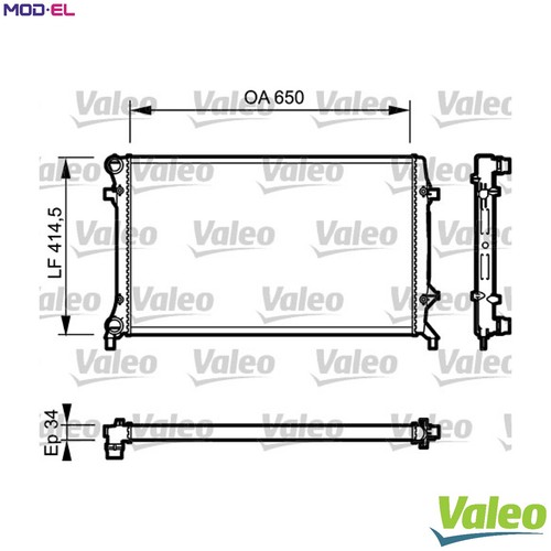Radiator engine cooling - engine, 735120