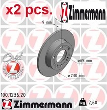 X2 PCS REAR BRAKE DISC SET