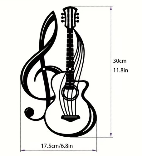 30cm 17cm guitar - 30cm, wall