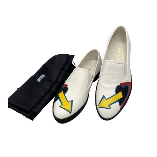 Prada heart leather - prada, slip-on