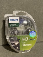 Philips LongLife EcoVision H7 Car Headlight Bulb 12972LLECOS2 (Twin)