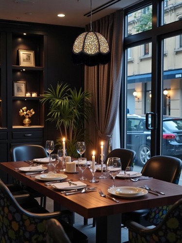 Leopard print table lampshades