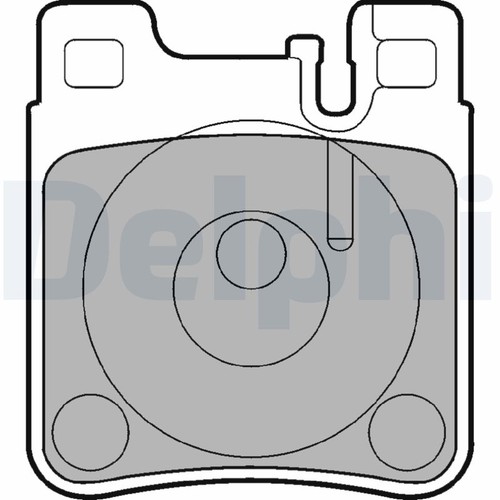 Brake pad set - pad,