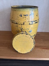 Antique Colmans Mustard Metal Barrel- J J Colman's Mustard Purveyors To The King