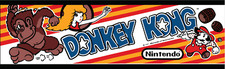 Donkey Kong arcade marquee panel