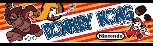 Donkey kong arcade marquee - kong,