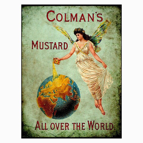 Colman mustard retro metal - colman's,