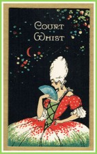 837Vintage Art Deco Court Single Whist Score Card unused