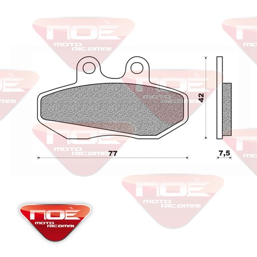Brake pads aprilia red rose - red,