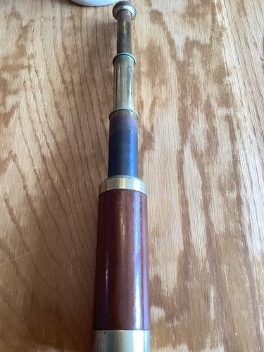 Vintage brass wood - brass/,