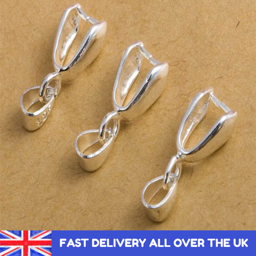 10pc 925 sterling silver bail - 10pc,