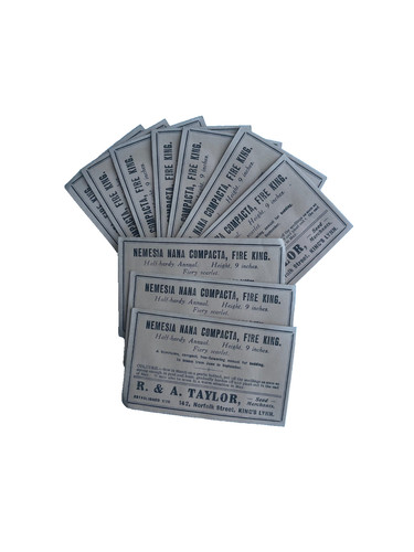 Vintage paper seed packets