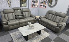 Sevilla 3+2 Grey Leather