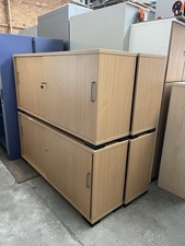 Large Office Wooden Storage Sliding Doors Cabinets /6 Available/can Deliver