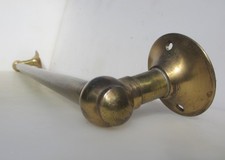 Antique Brass Handrail Hand Rail Door Handle Pull Bar Vintage Old Towel 37"L