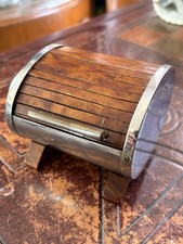Man Cave Trinket/Cigar/Cigarette Box With Roller Shut Top Old Bread Bin Style
