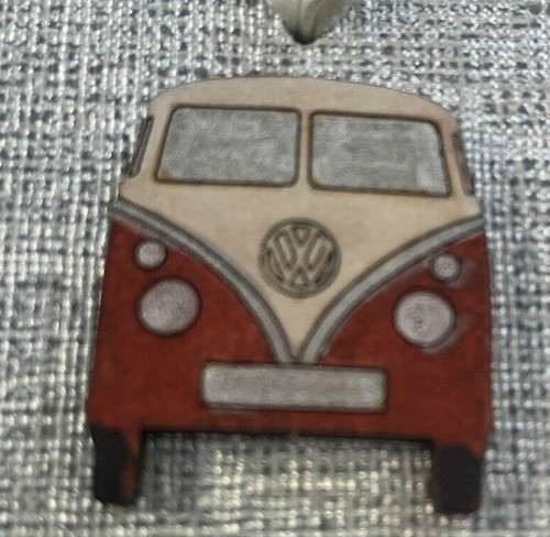 Camper van red wooden heart - camper,
