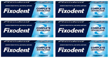 6x 47g (282g) Fixodent Original Mint Complete Strong Hold Adhesive Denture Cream