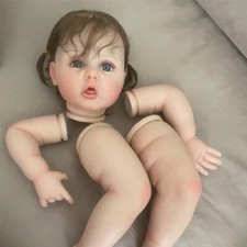24inch Reborn Baby Doll Kit Already Painted Toddler Dolls Unassemble Rooted Hair
