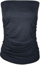  Women Ladies Plain Strapless