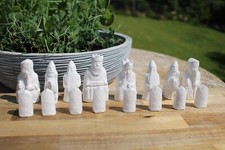 Hand-Cast Isle Of Lewis Twelve Piece Chess Set - Made on the Isle of Skye