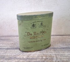 Vintage De Reszke Minors Virginia Oval Pale Green Cigarette Tin (empty)