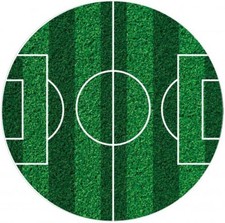 FOOTBALL FIELD PITCH Cake Topper 19cm Celebration Edible Rice Paper Cake Decora