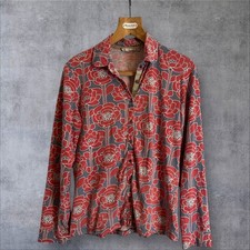 boden Cotton blend floral print blouse size 14