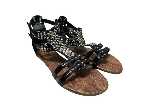 Ladies gladiator strappy black - ladies,
