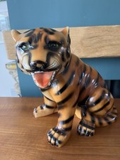 Vintage italian ceramic tiger - vintage,
