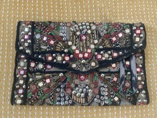 Zara embellished clutch with