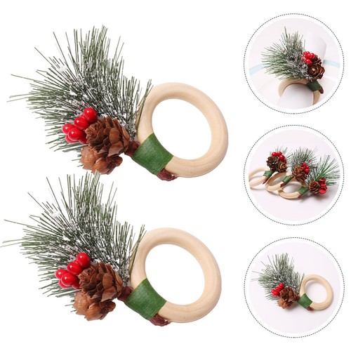 6pcs christmas style pine cone - 6pcs,
