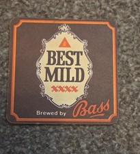 Beer Mat. Brand is Bass - Best Mild xxxx.  Used. Collectable