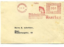 Germany  1931 Wilhelmshaven meter mark dated 21 8 31 (Cover trimmed at side)