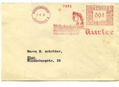 Germany 1931 wilhelmshaven - 1931,
