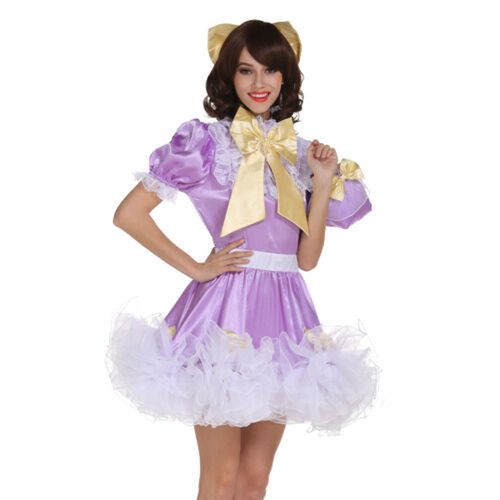 Sissy maid satin dress