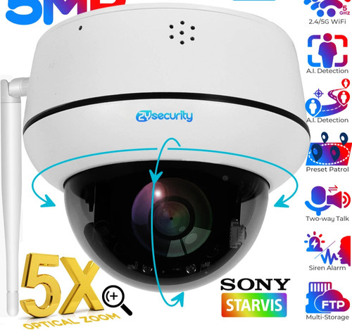 5mp wifi dome ptz - wifi, 5x