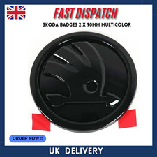 Skoda Badges 2 x 90mm