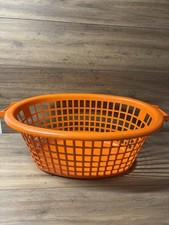 Vintage Oval Orange Plastic