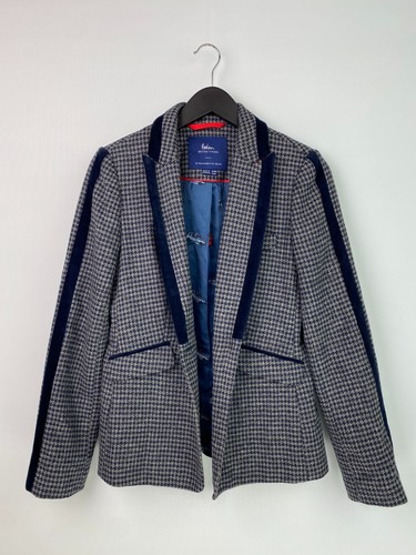 Boden grey blue houndstooth - blue,