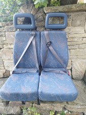 Twin Double Minibus Day Van Crew bus Camper inc Seat belts Head rests  N/S arch 