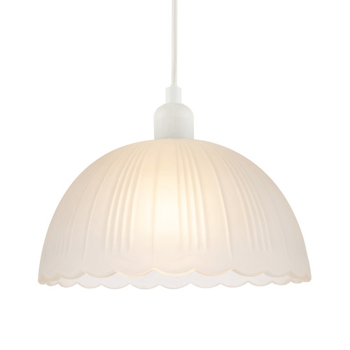 Classic frosted white - frosted, pendant