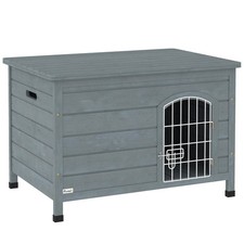 PawHut Wooden Dog House, Dog