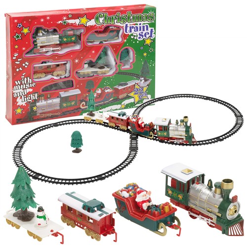 Santa christmas tree train - santa,