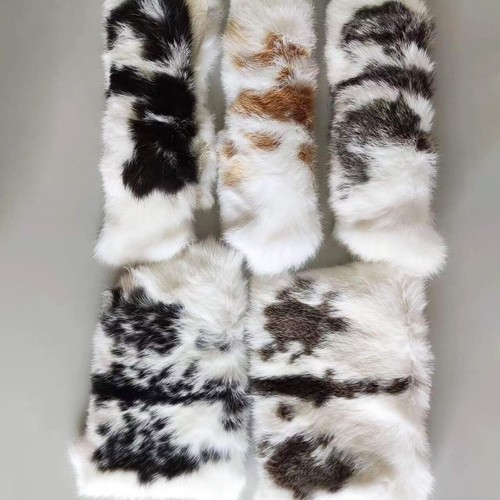 Natural rabbit skin pelt - 2x,