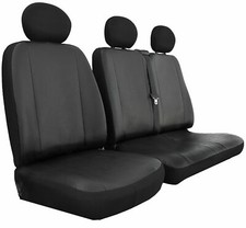 VW TRANSPORTER T4 T5 T6 Heavy Duty MAYFAIR LEATHER LOOK Van Seat Covers 2+1