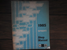 1985 CHEVROLET SPRINT SHOP