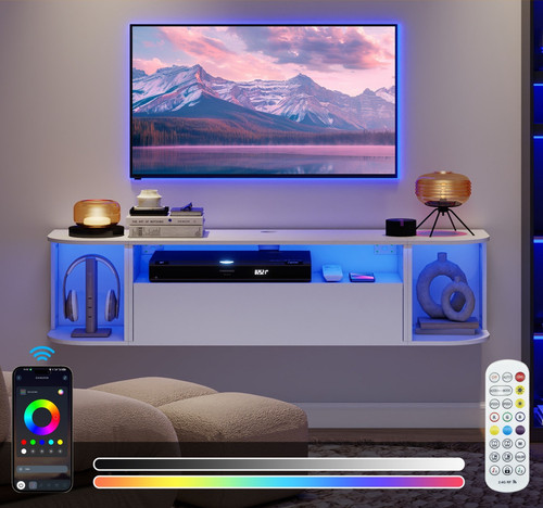 Floating cabinet rgb led - floating,