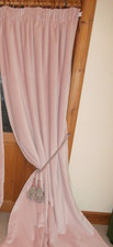 Pale Pink Velvet Door Curtain