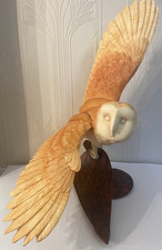 Country Artists Large 14" Model 04808 Barn Owl Flying 2006 by David Ivey 44/685